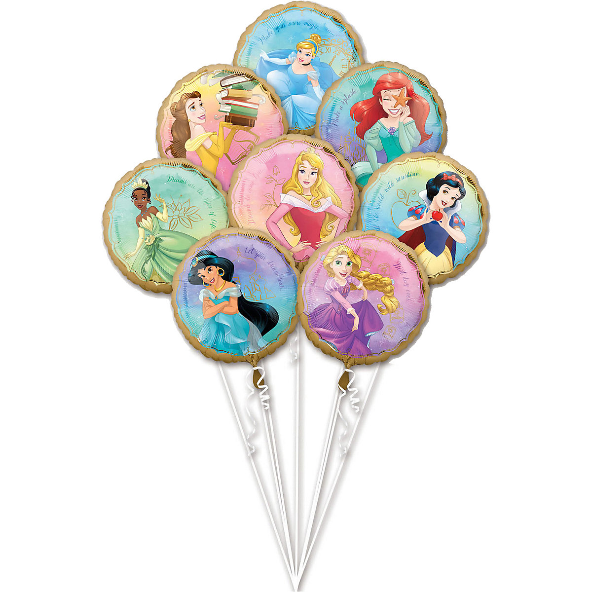 Folienballon Bouquet   Princess Once Upon A Time