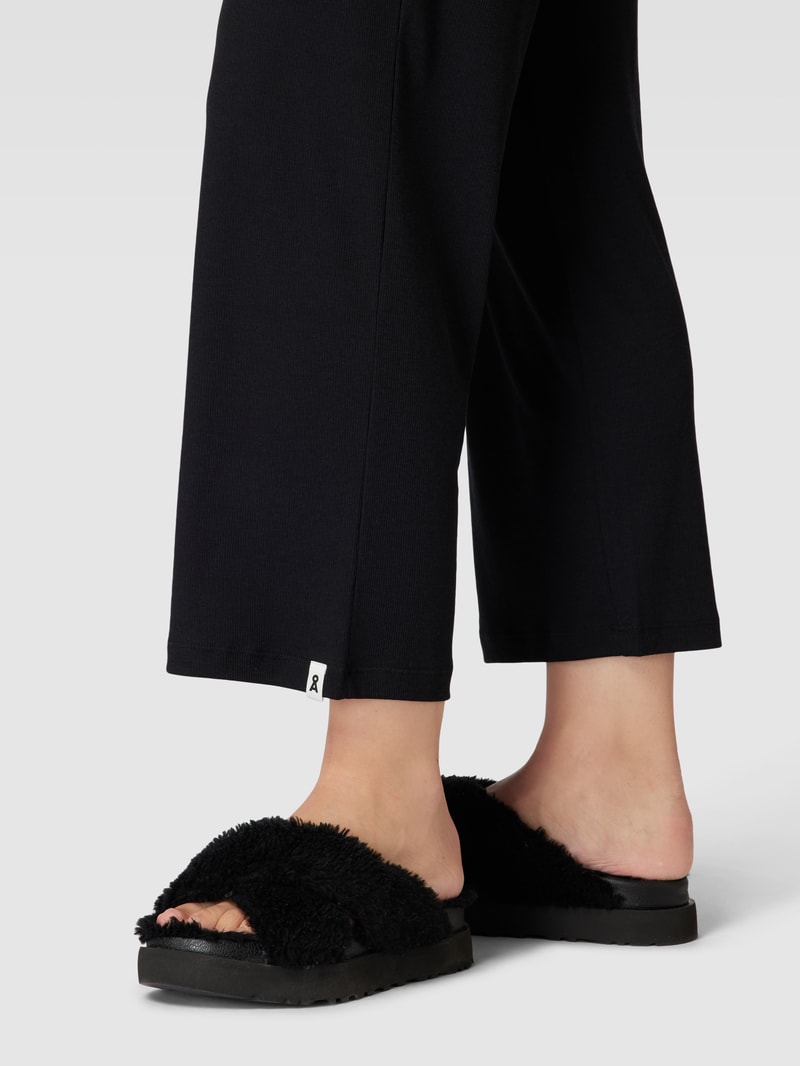 Freizeithose in Melange-Optik Modell 'STELLAA' in schwarz