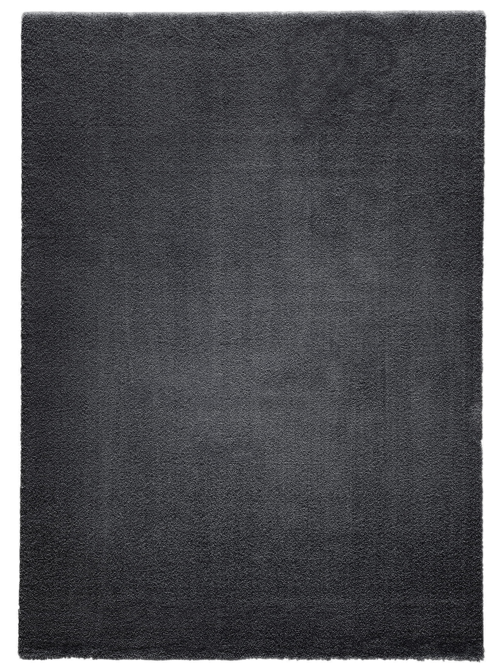 Sensation Hochflor-Teppich, Dunkelgrau