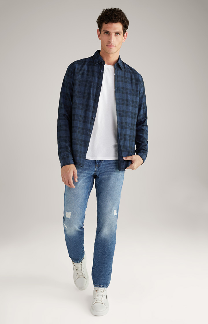 Hemd Hanson in Dunkelblau kariert