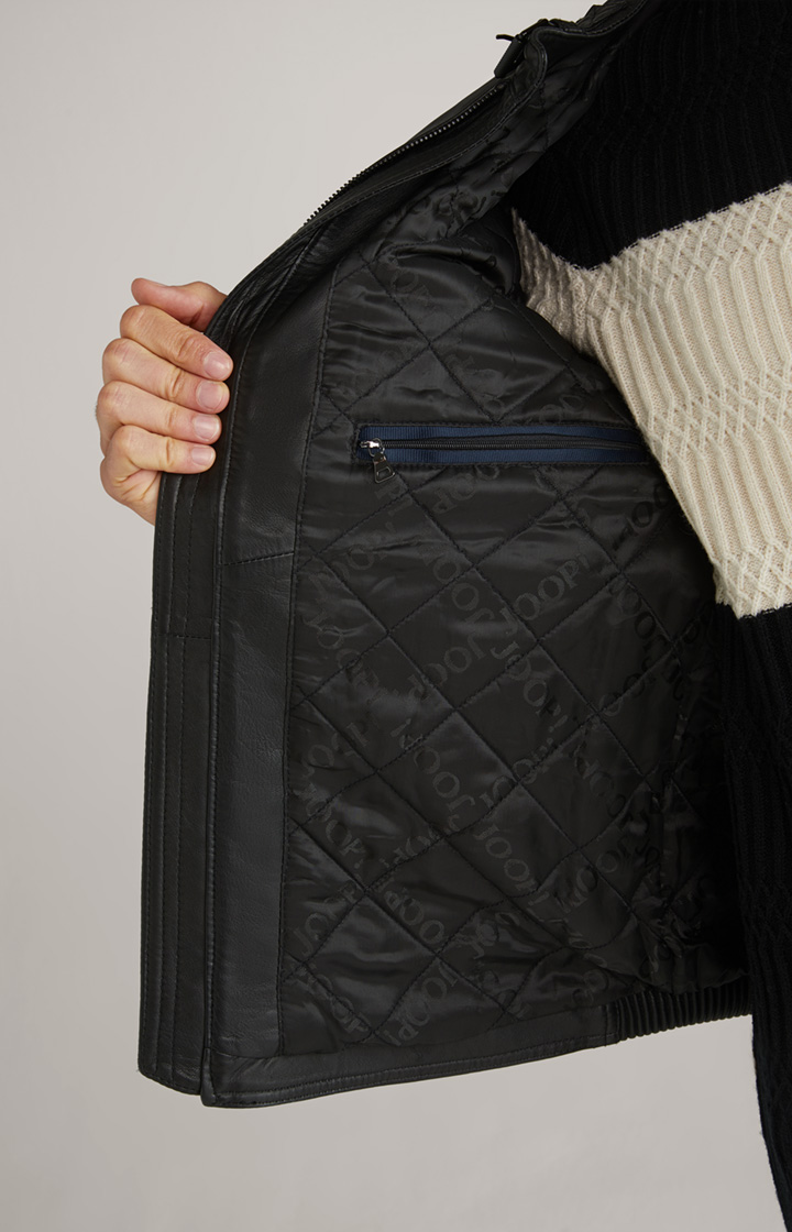 Lederjacke Smoky in Schwarz
