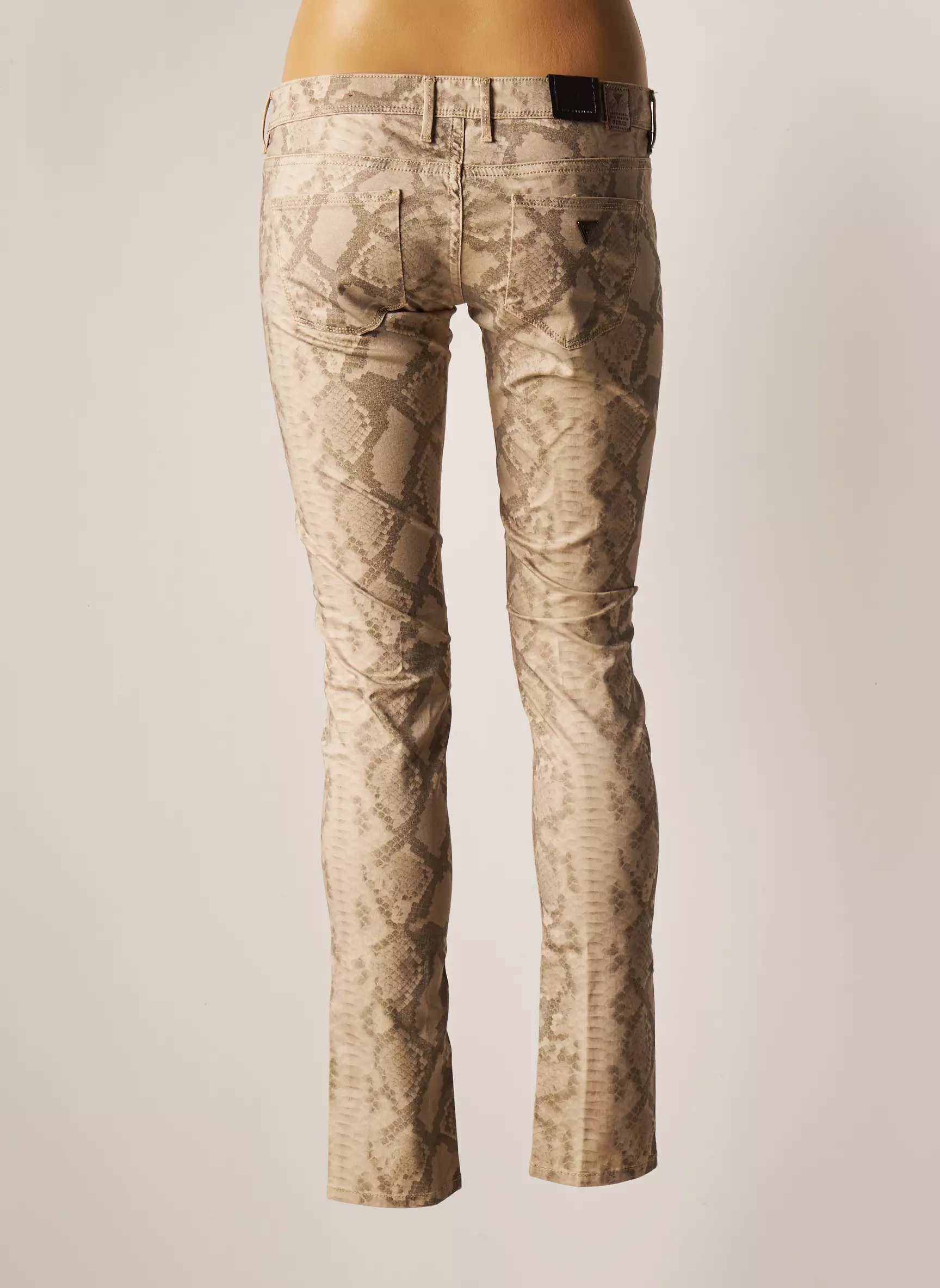 Guess Pantalons Slim Femme couleur beige