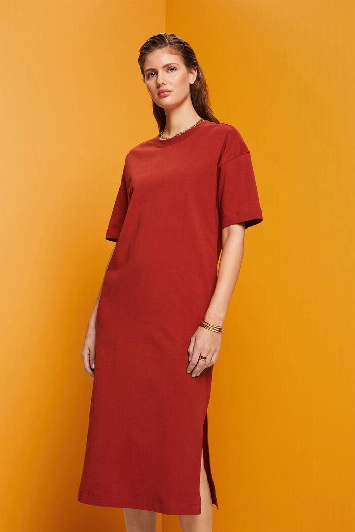T-Shirt-Kleid in Midilänge