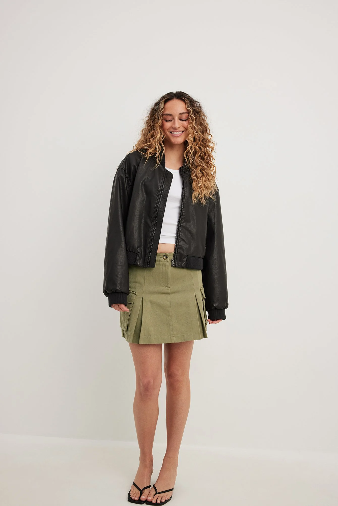 Cargo-Minirock mit mittlerer Taille