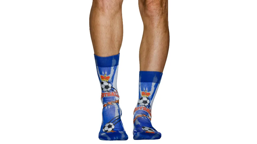 wigglesteps Herren Socken BALL KING -BLUE Jeans