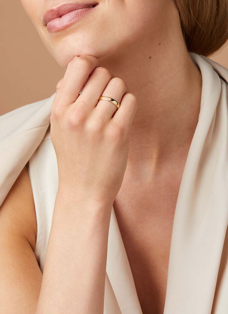 Diamond Point  Geelgouden ring Wedding