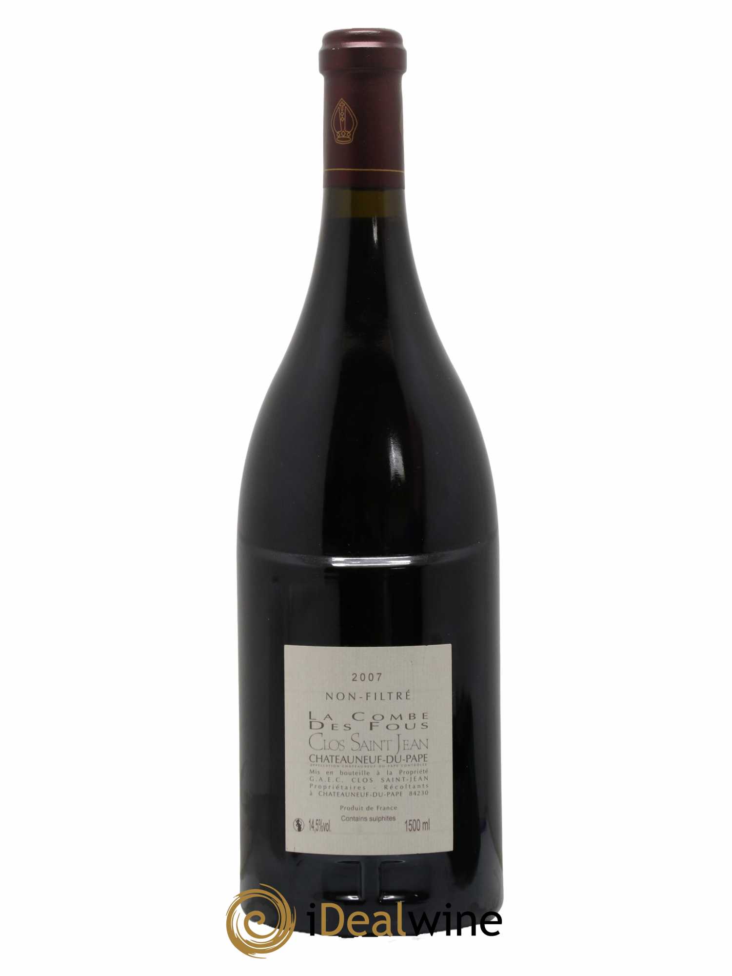 Châteauneuf-du-Pape Clos Saint-Jean La Combe des Fous Pascal et Vincent Maurel  2007 - Lot de 1 Magnum