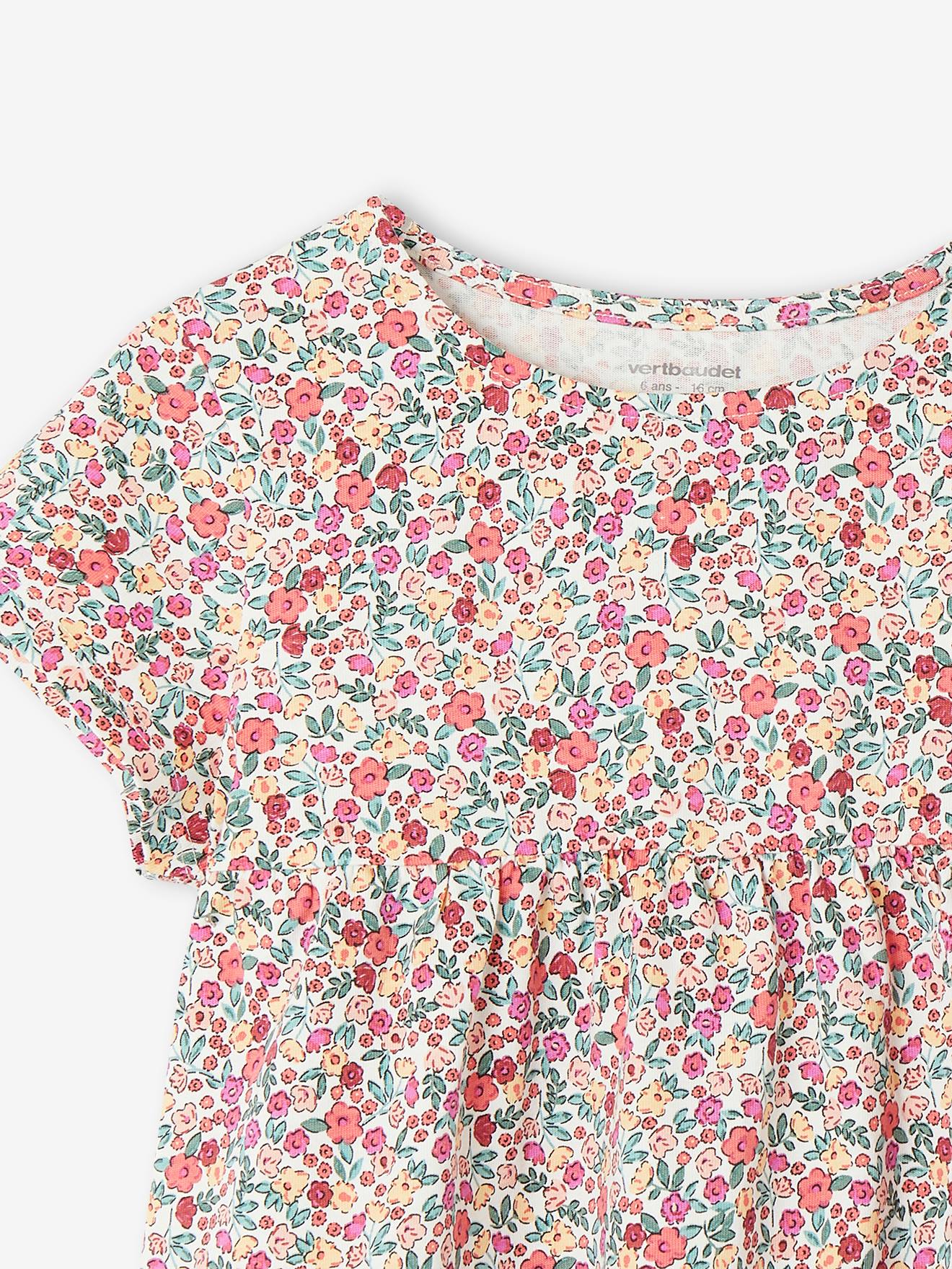 Vertbaudet Mädchen-Set: Kleid + Cardigan Oeko Tex - malve