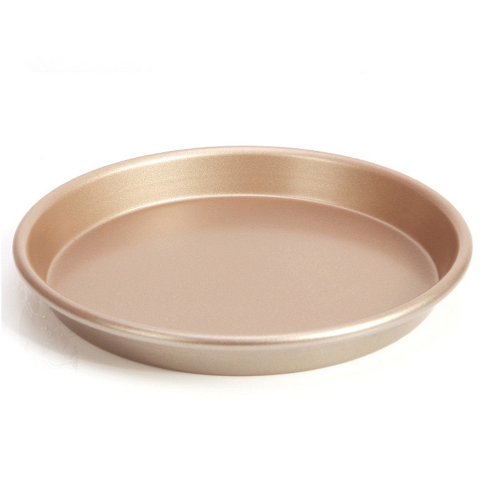 Chefmade Pizzablech Backblech, Karbonstahl, (CHEFMADE, 18cm Pizzablech rund, 194x25mm, Champagnergold, antihaft- & silikonbeschichtet, Pizzaform, Kuchenblech, Tarteform, Quicheform, Ofenblech, Karbonstahl, 1-St., Premium), Pizzablech - Pizzablech Run