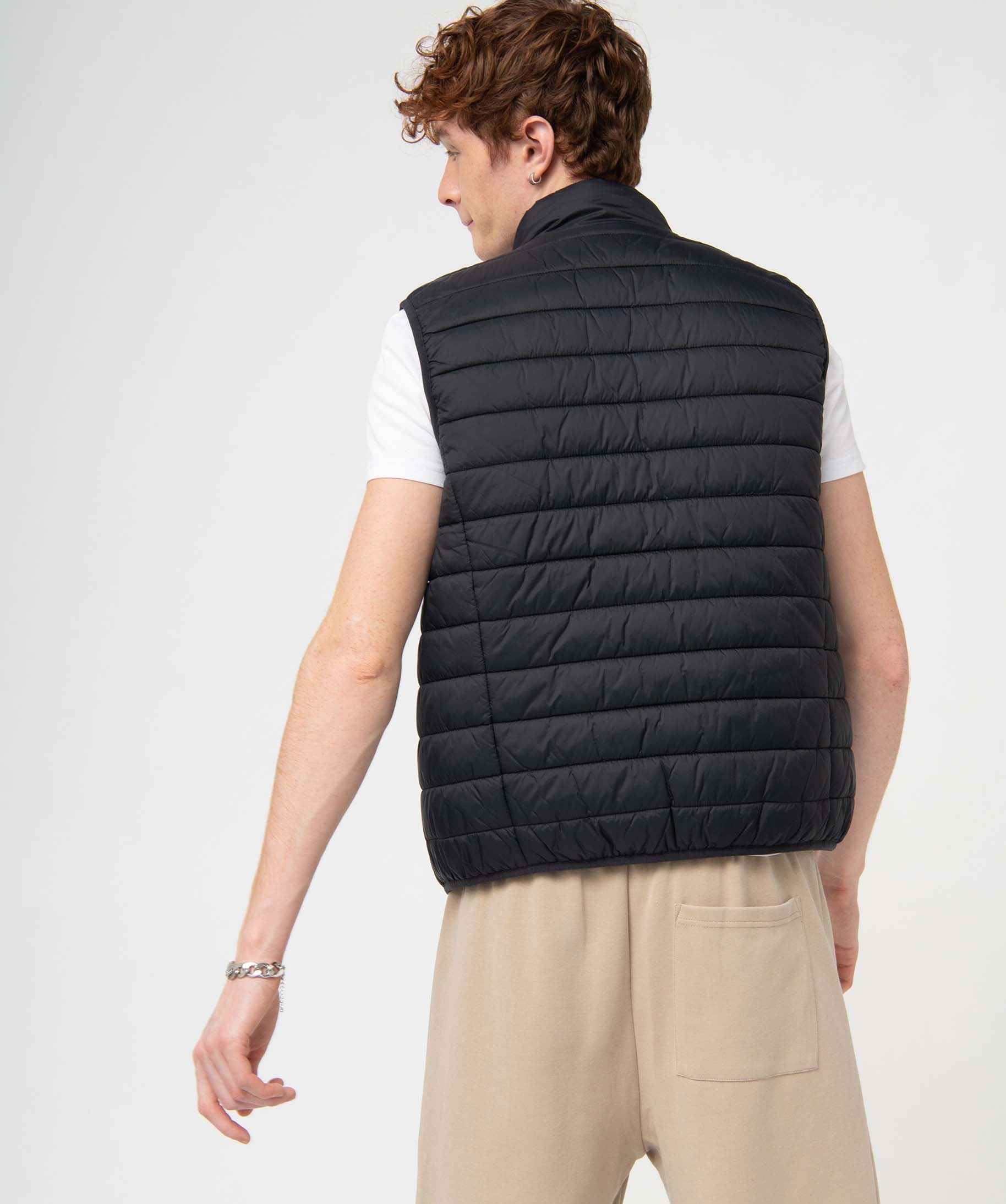 Doudoune homme sans manches avec col montant noir | GEMO