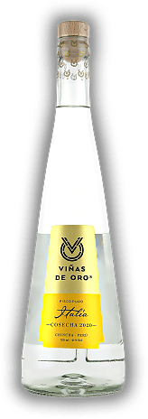 Vinas de Oro Pisco Puro Italia Vinas de Oro Pisco Puro Italia Ein meisterhaft ausbalancierter aromatischer Pisco Puro. 0,7	 Liter - Vol 41%