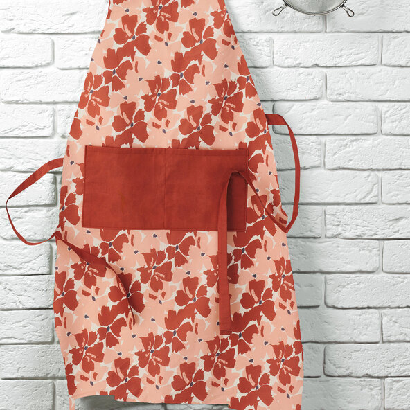 Küchenschürze Japandi, 2er Set, rosa