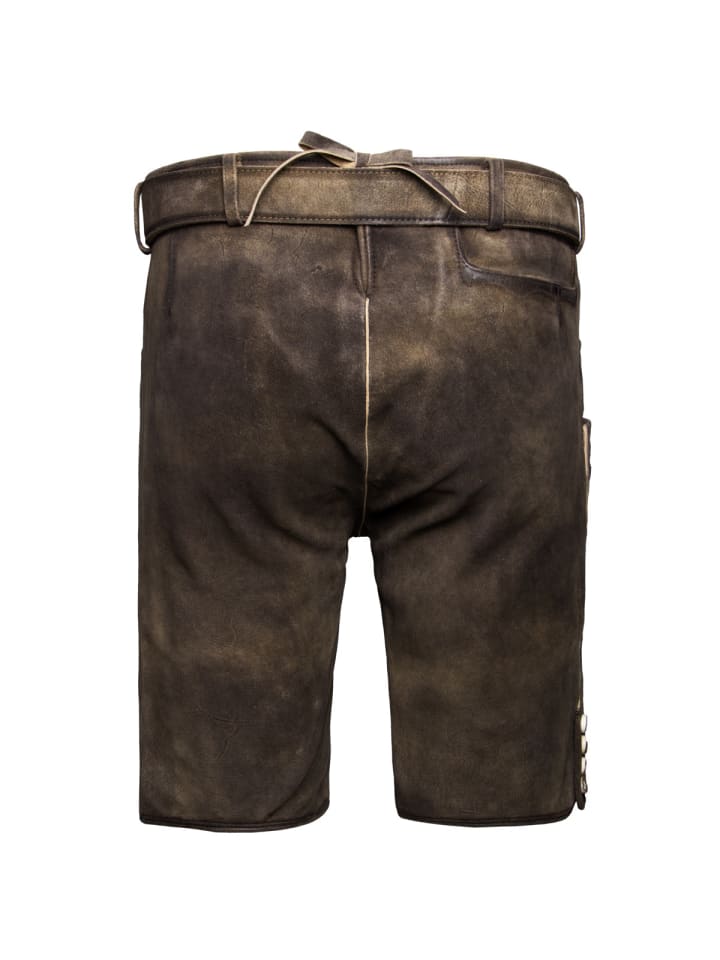 Stockerpoint Lederhose Bertl in dunkelbraun günstig kaufen