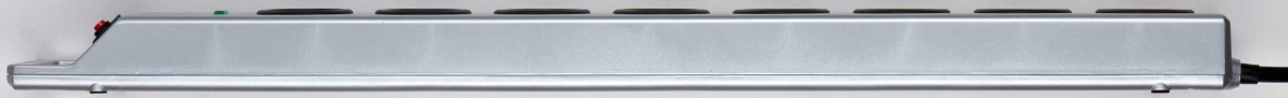 Brennenstuhl 1153340318 Super-Solid 13 500A přepěťová ochrana prodlužovací kabel, 8pólový, stříbrný, 2,5 m, H05VV-F 3G1,5
