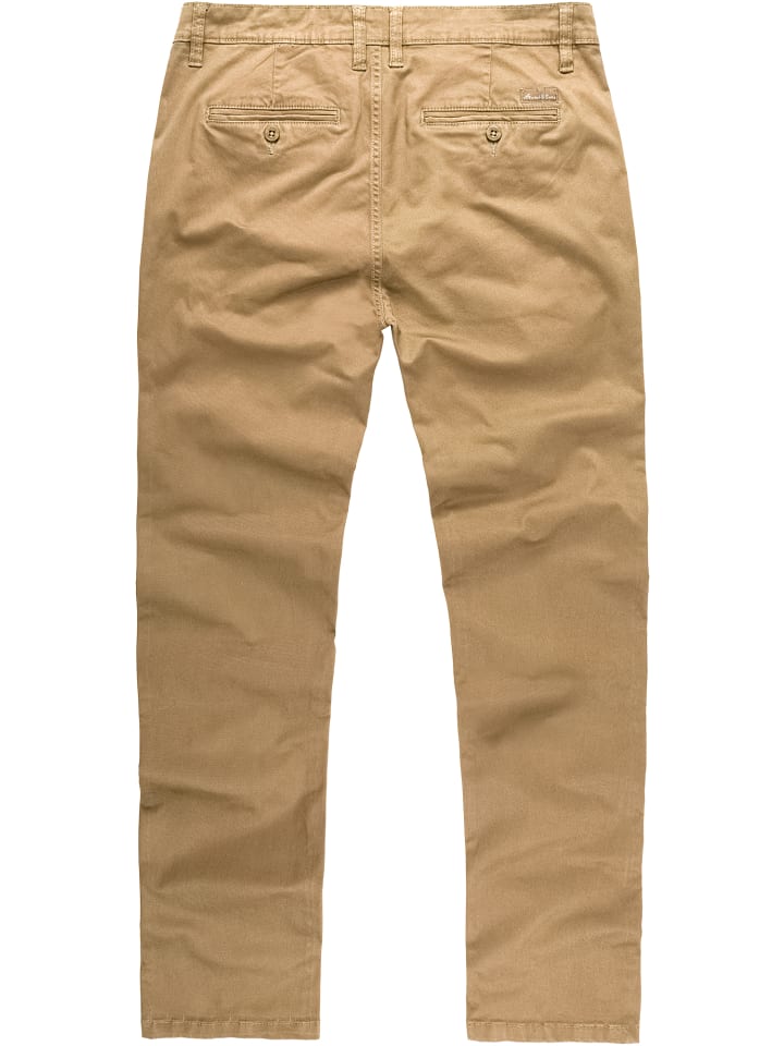 Amaci&Sons Slim Fit Chino mit Stretch WASHINGTON in Beige günstig kaufen