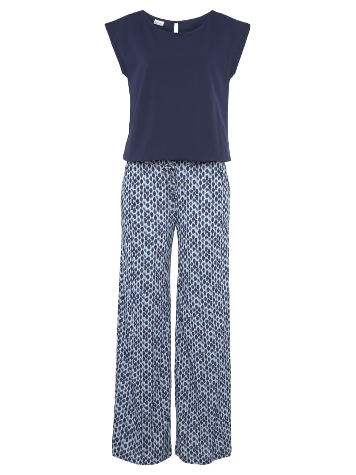 LASCANA Overall in blau bedruckt günstig kaufen
