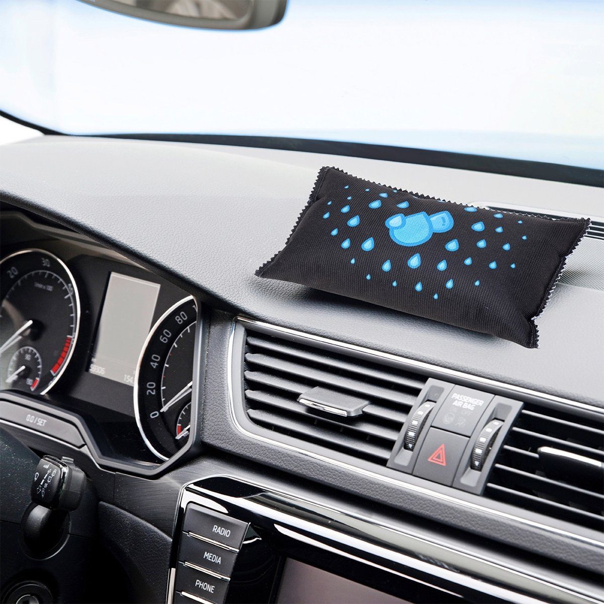 WENKO Luftentfeuchter Auto-Entfeuchter, für 20 m³ Räume, mit Indikator, 3 Stk.