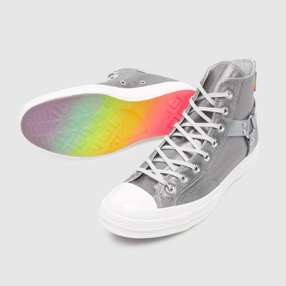 Converse Chuck 70 Hi Pride – Silverfärgade flerfärgade sneakers