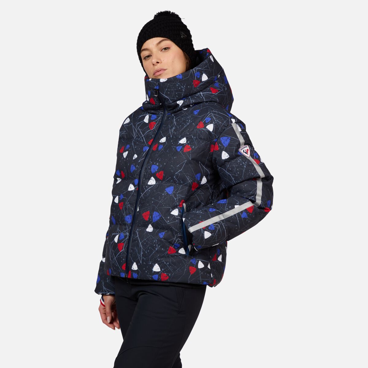 Damen-Daunenskijacke mit Print Ventina