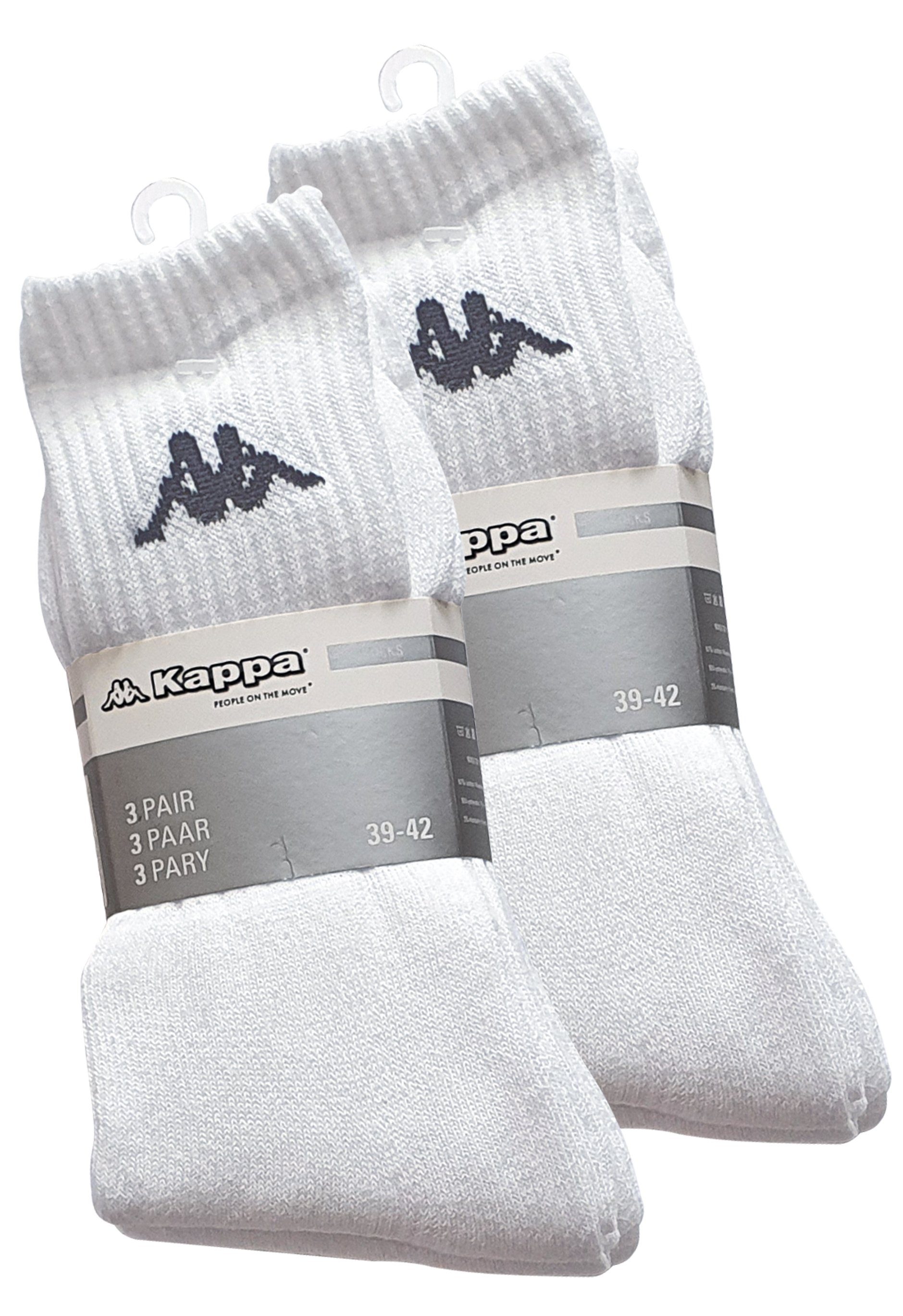 Kappa Tennissocken (6-Paar) mit Frottee