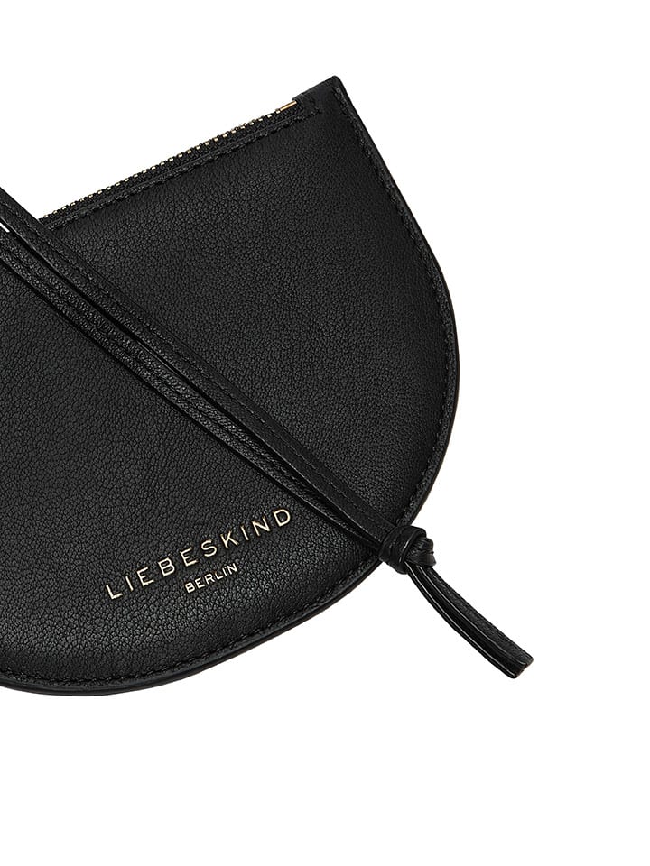 LIEBESKIND BERLIN Leder-Umhängetasche in Schwarz - (B)14 x (H)10 x (T)1 cm günstig kaufen onesize