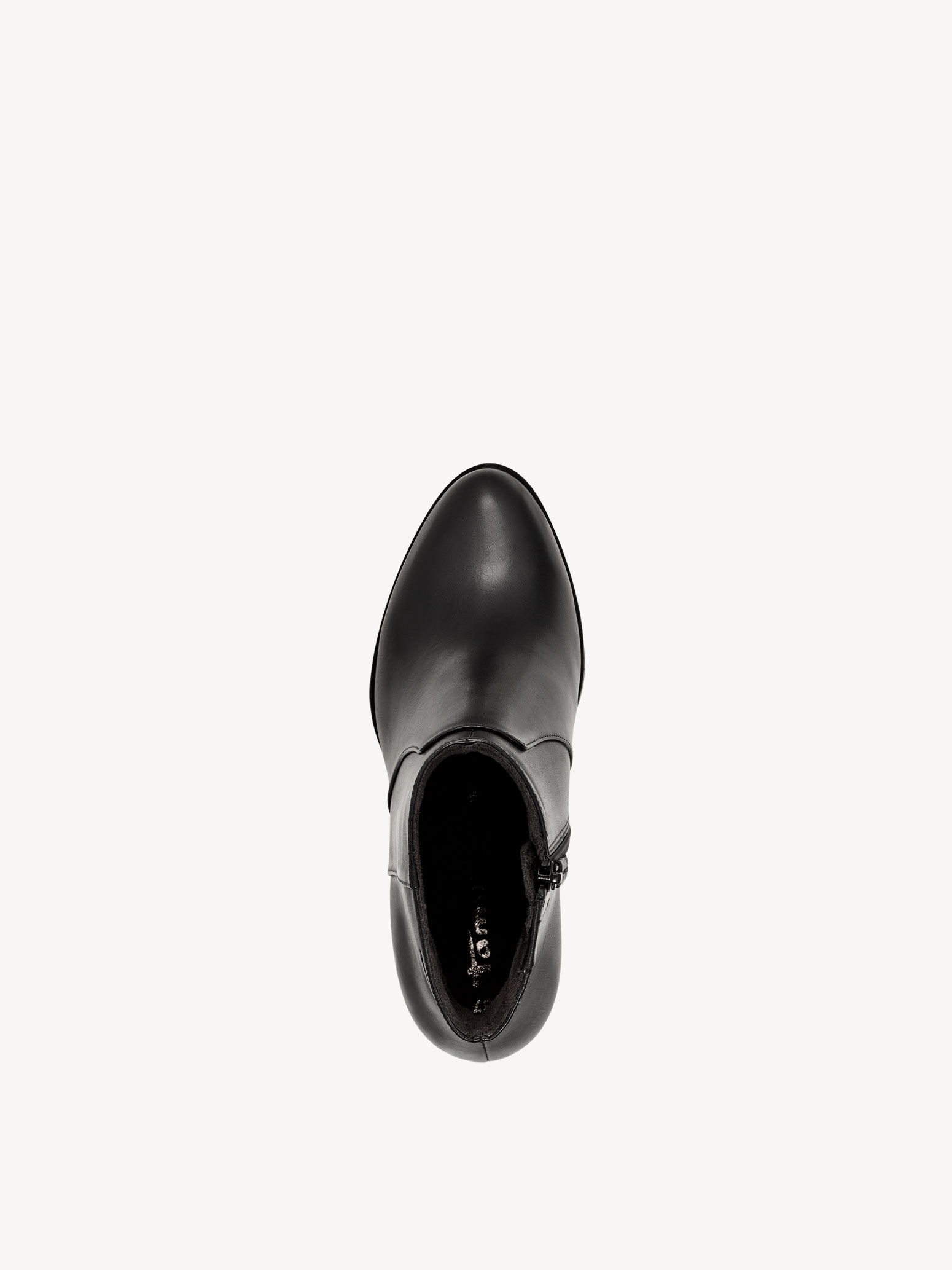 Bottine en cuir - noir