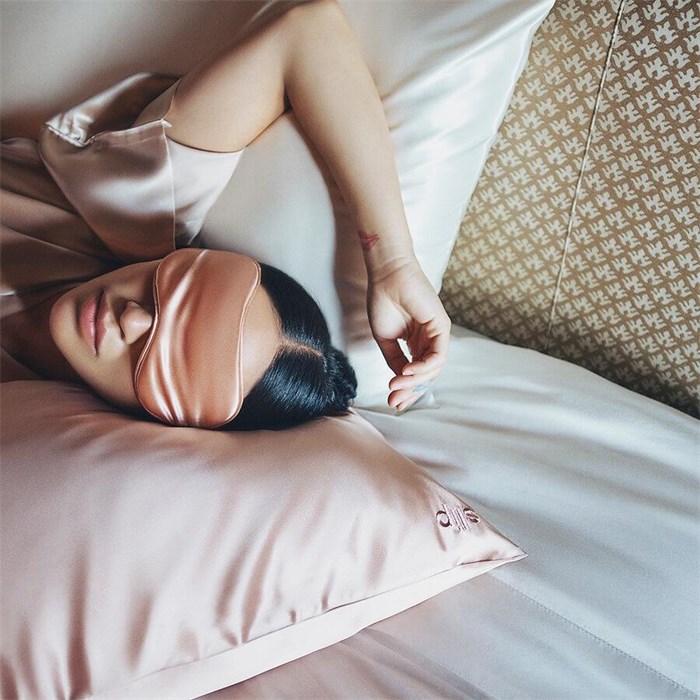 Pure Silk Sleep Mask Rose Gold