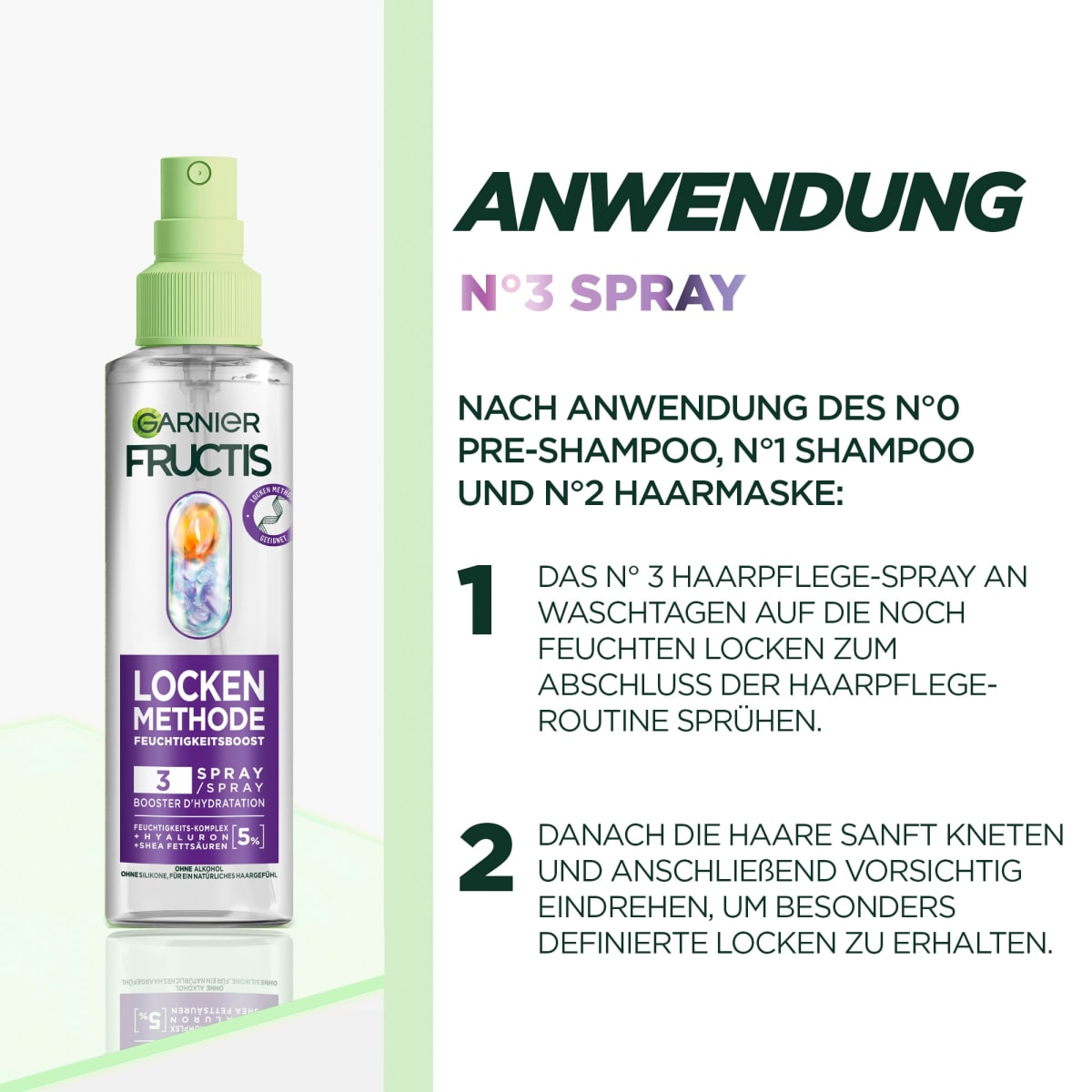 Pflege-Spray Locken Methode Feuchtigkeitsboost, 150 ml