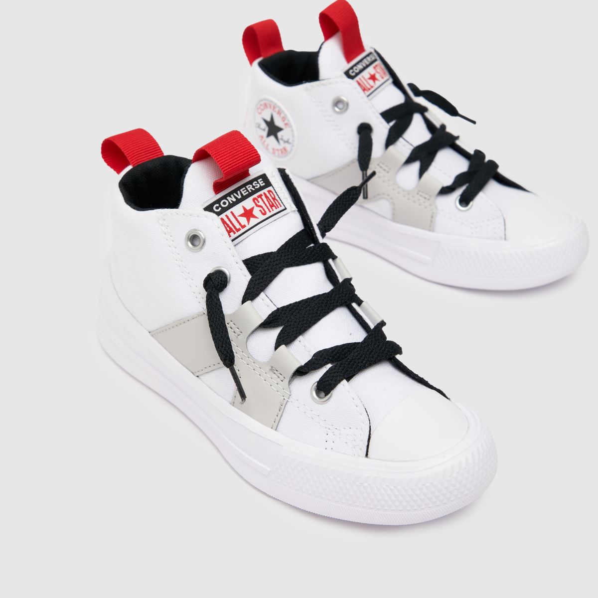 Converse vita och svarta All Star Ultra Color Pop Junior-sneakers
