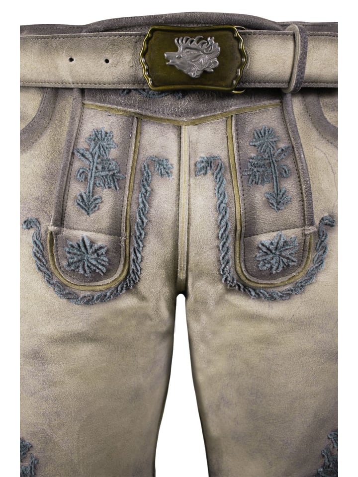Edelnice Kurze Wildbock Lederhose Johann in natur günstig kaufen