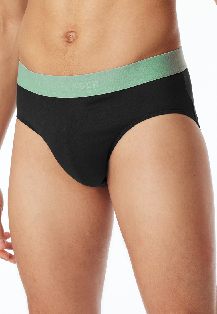 Rio-Slips 3er-Pack Organic Cotton Webgummibund mehrfarbig - 95/5