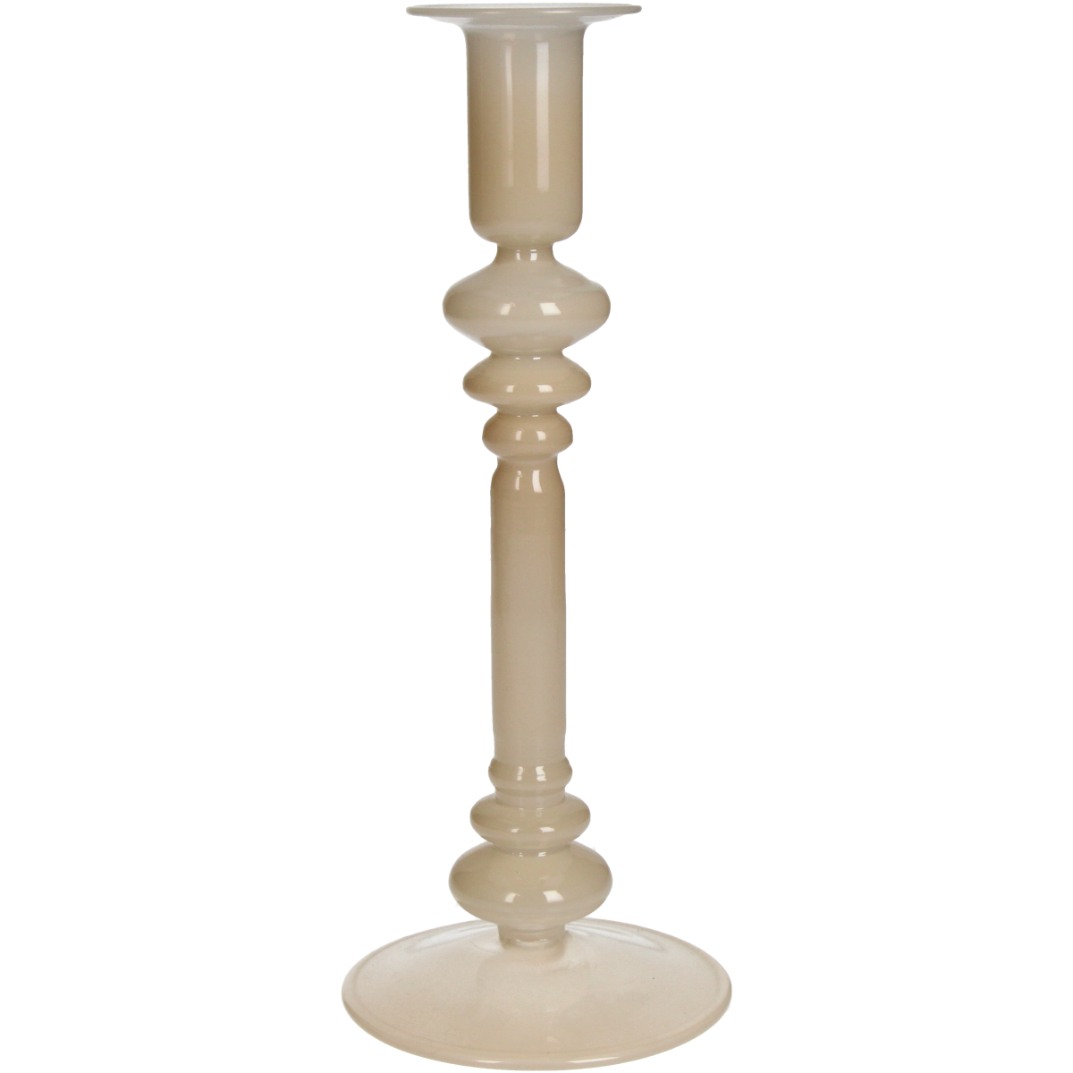 Trendhopper Kerzenständer Glossy Beige 22,5 cm