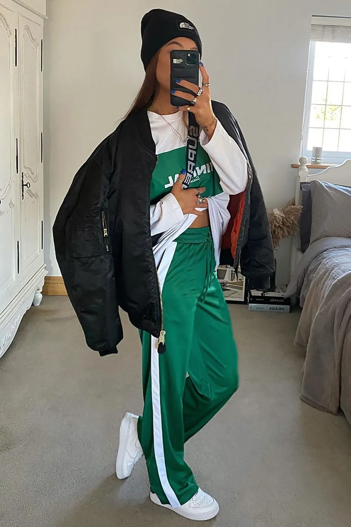 Madmext  Mad Girls – Grüner, locker geschnittener Trainingsanzug MG1294