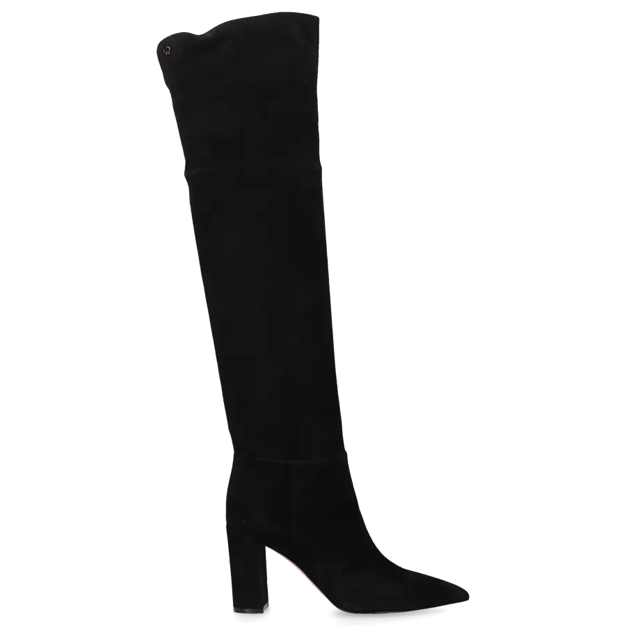 Gianvito Rossi - Overknees PIPER BOOT 85 Veloursleder - schwarz