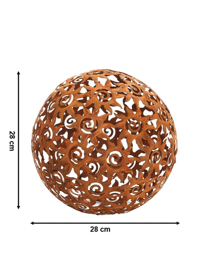 kobolo Gartendekoration GartenkugelKULA in Braun günstig kaufen onesize