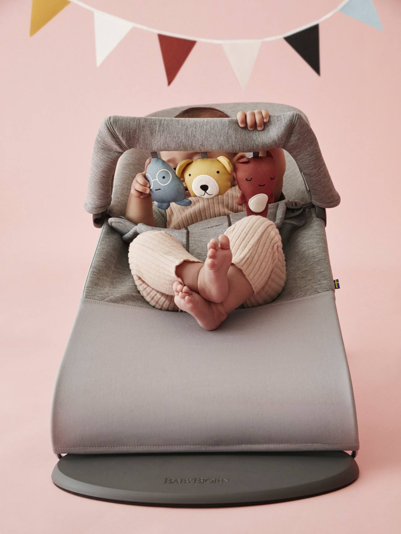 Arche de jeux pour transat BabyBjörn amis doux