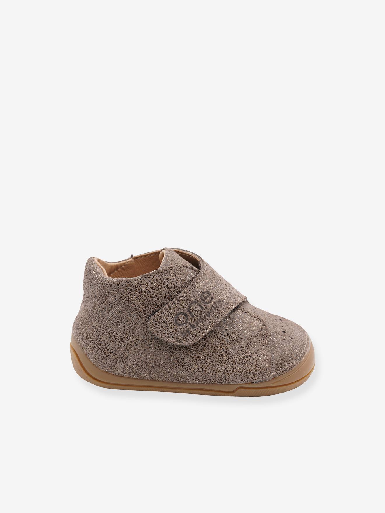 Bottillons scratchés cuir bébé 3116B476 Babybotte® noisette