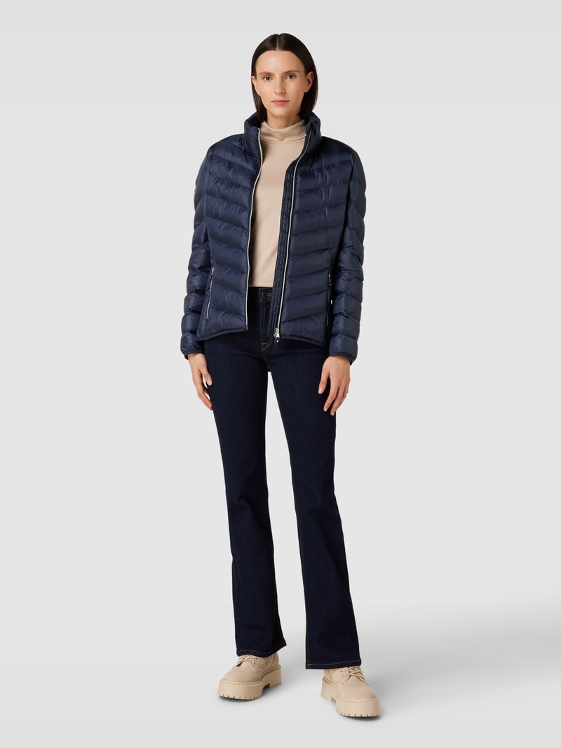 Steppjacke mit Stehkragen Modell 'Bern' in marineblau