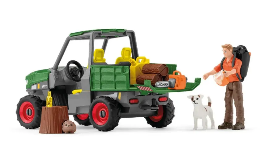 Schleich 42659 - Farm World - Waldbauer mit Fahrzeug