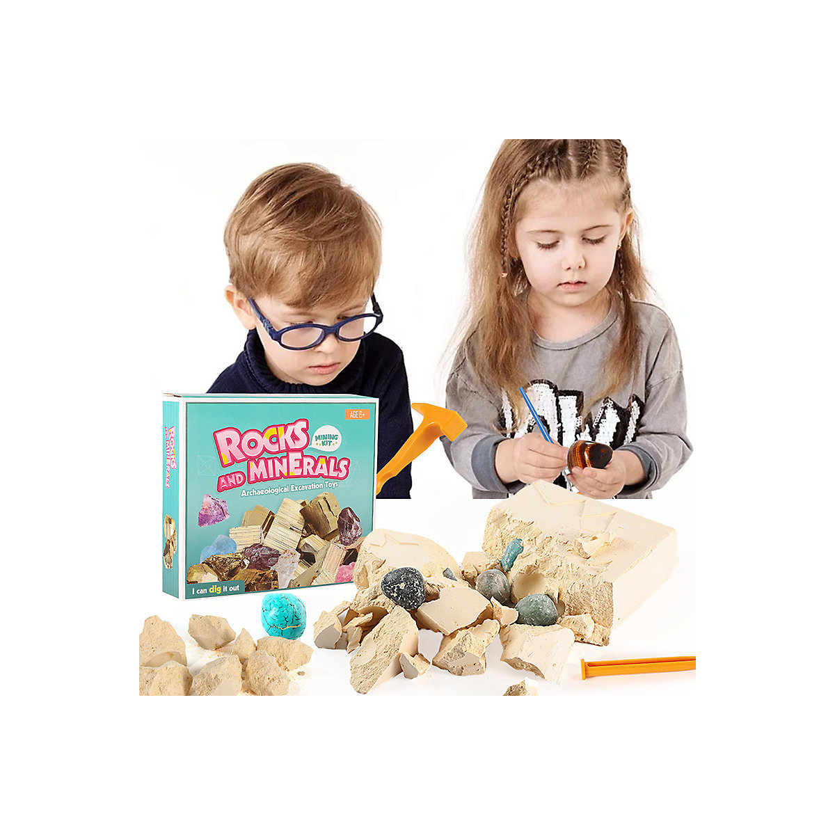 Spielzeug für archäologische Ausgrabungen Handgefertigtes archäologisches Spielzeug für Kinder