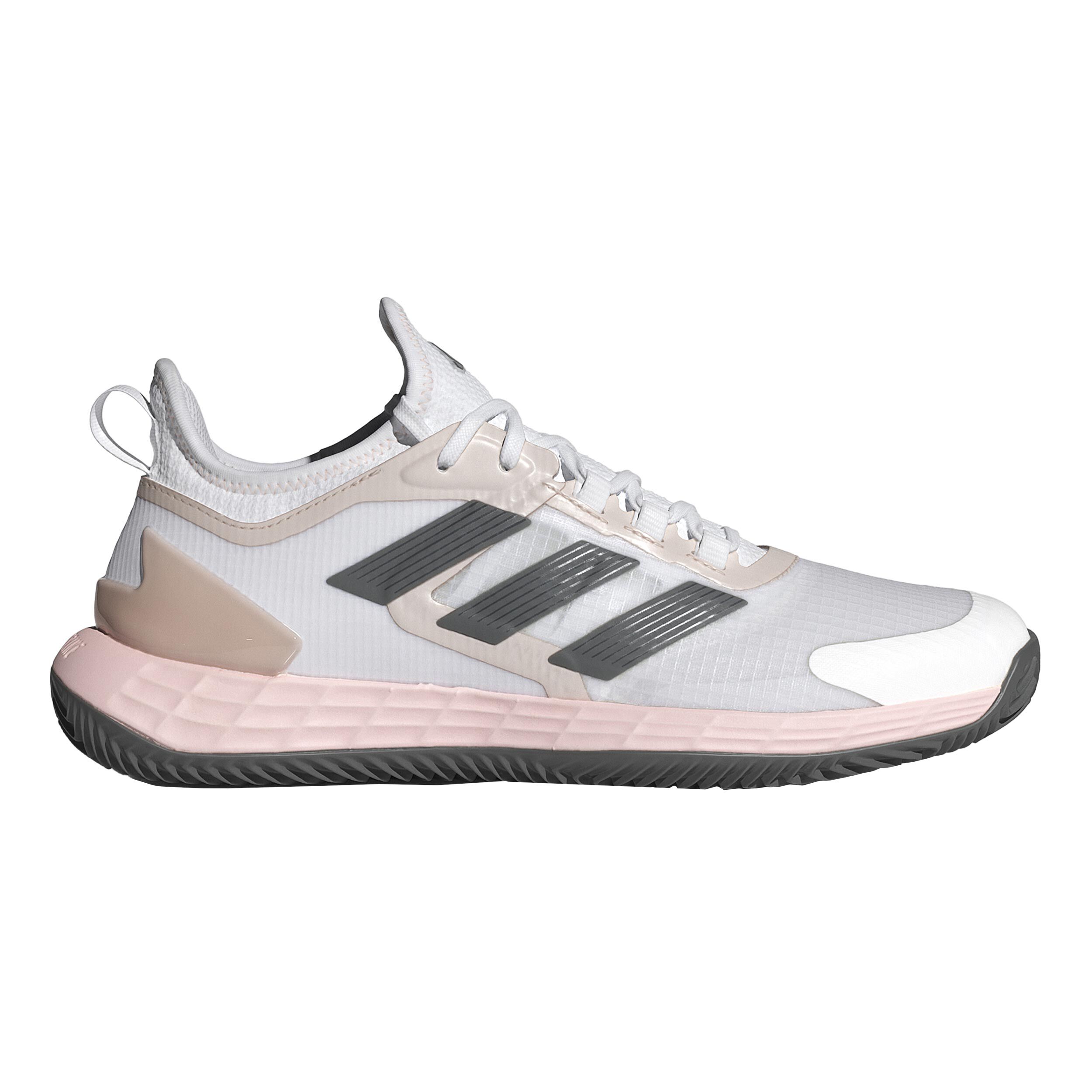 Adizero Ubersonic 4.1 Sandplatzschuh Damen - Hellgrau, Rosa