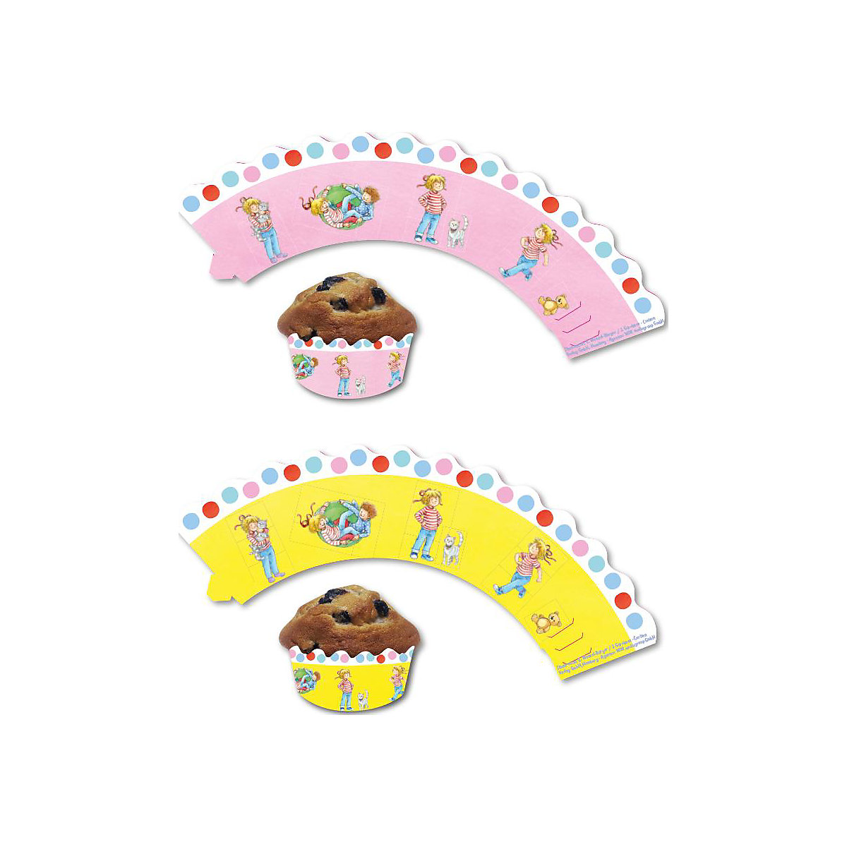 CupcakeDeko Conni für Muffins & Cupcakes, nicht hitzebeständig, 12 Stück