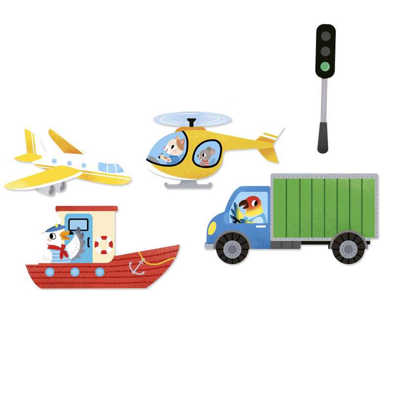 50 gommettes petites mains engins - Lito