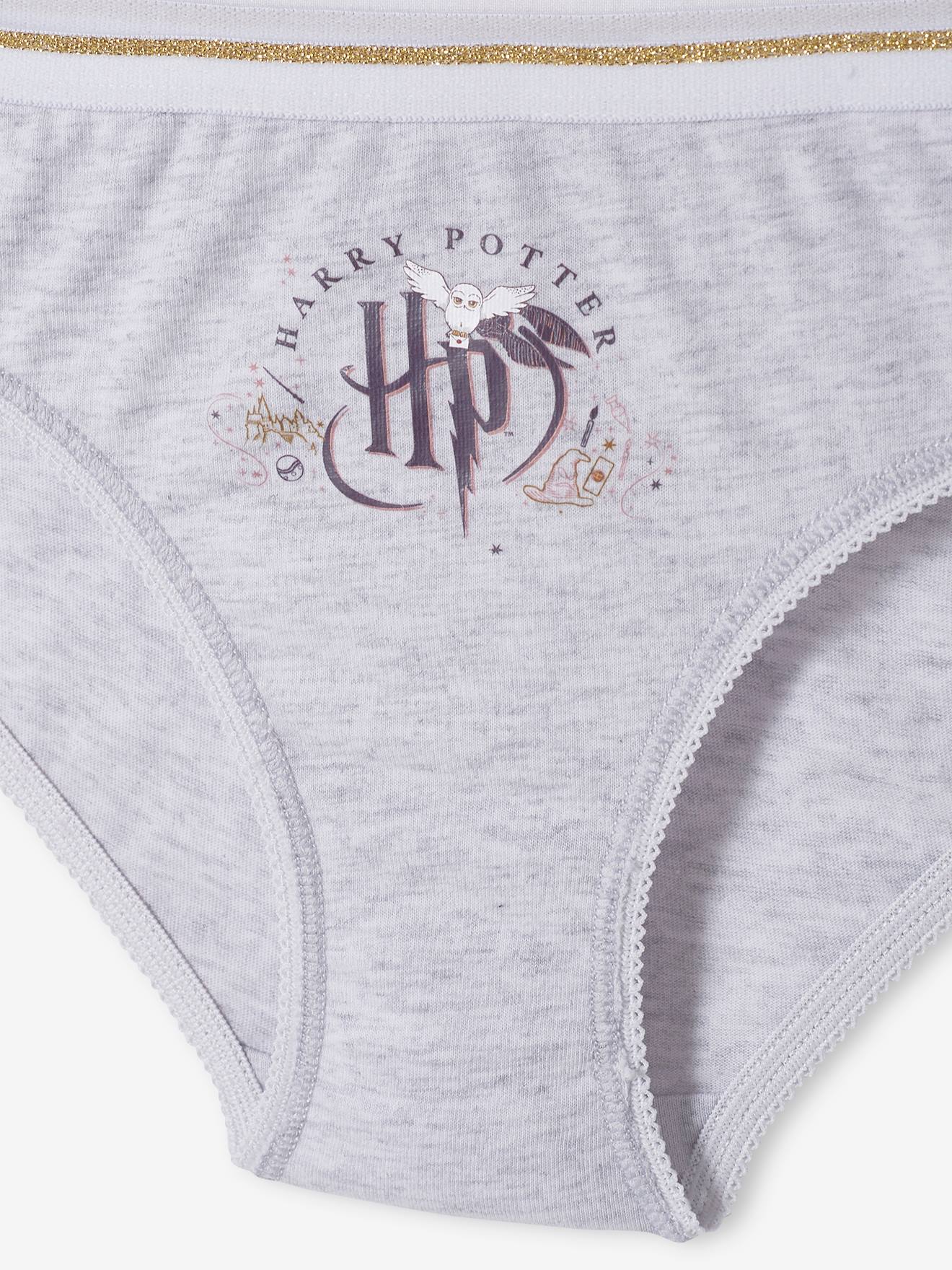 Lot de 3 culottes Harry Potter® gris chiné et bleu marine
