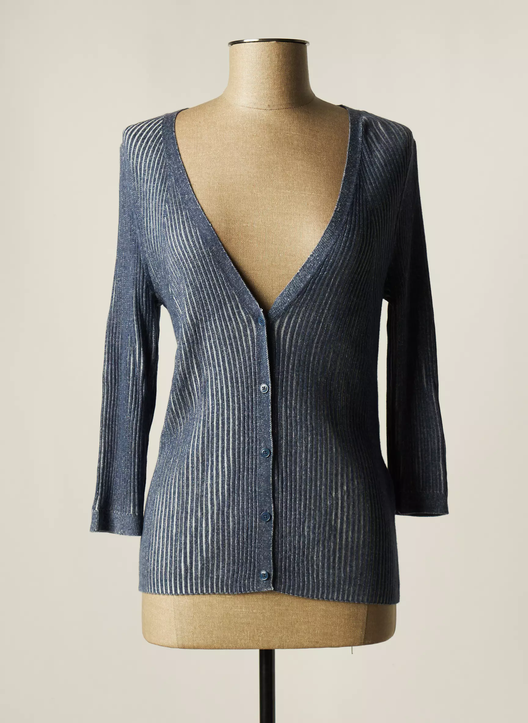 S Oliver Cardigans Femme couleur bleu