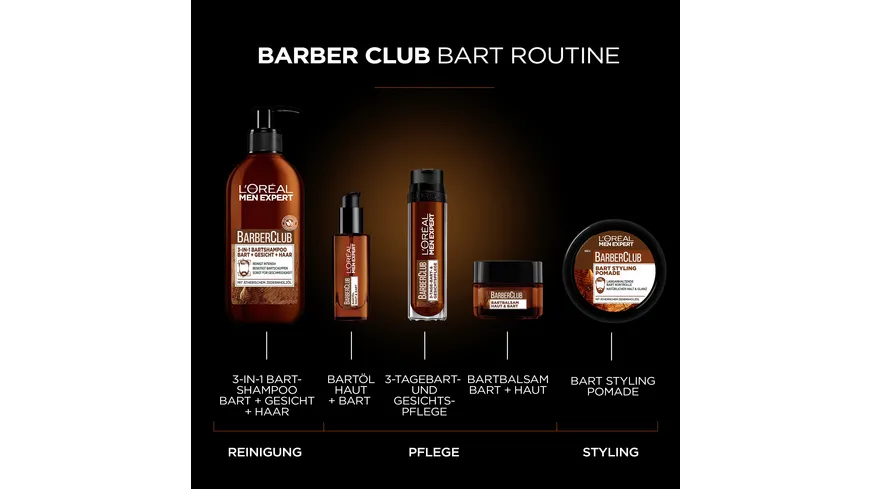L'oréal Men Expert Barber Club Bartöl für Haut und Bart 30ml mit ätherischem Zedernholzöl 30 ml
