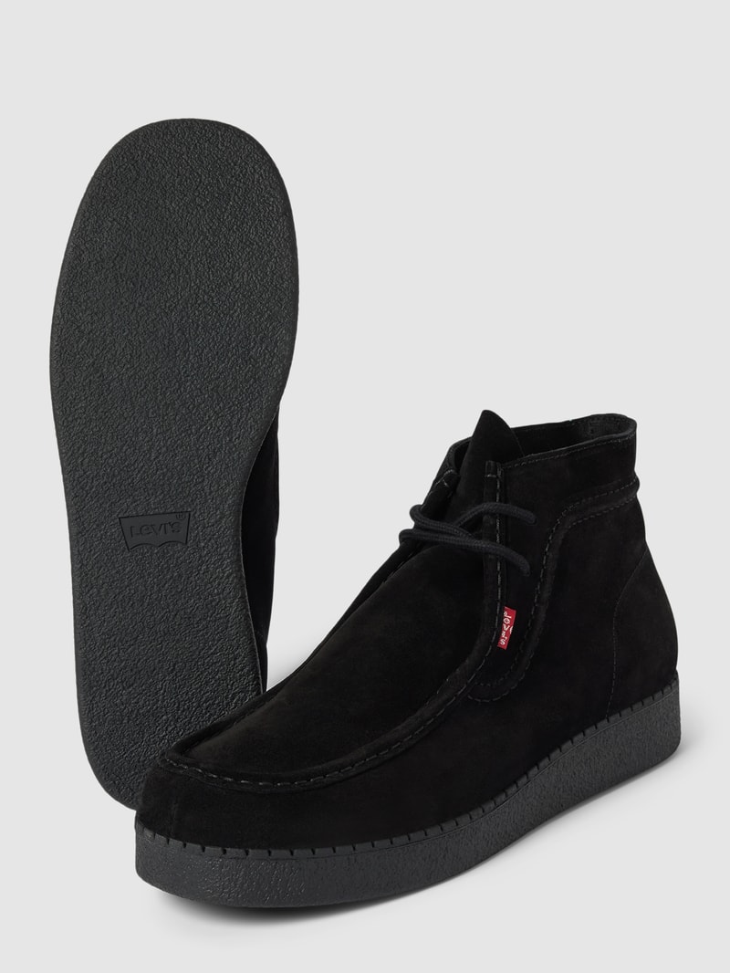 Boots aus Leder Modell 'RED TAB' in schwarz
