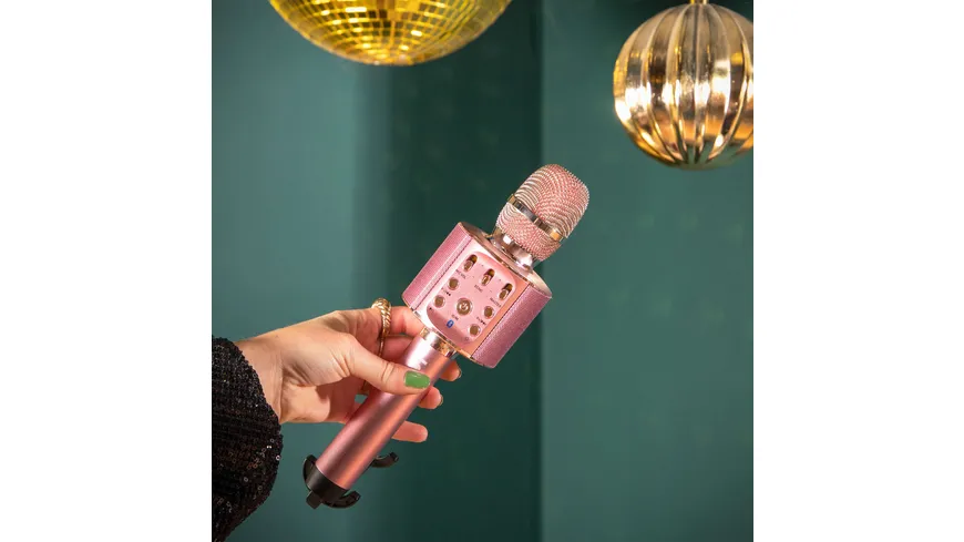 Lenco Karaoke-Mikrofon BMC-090PK - pink