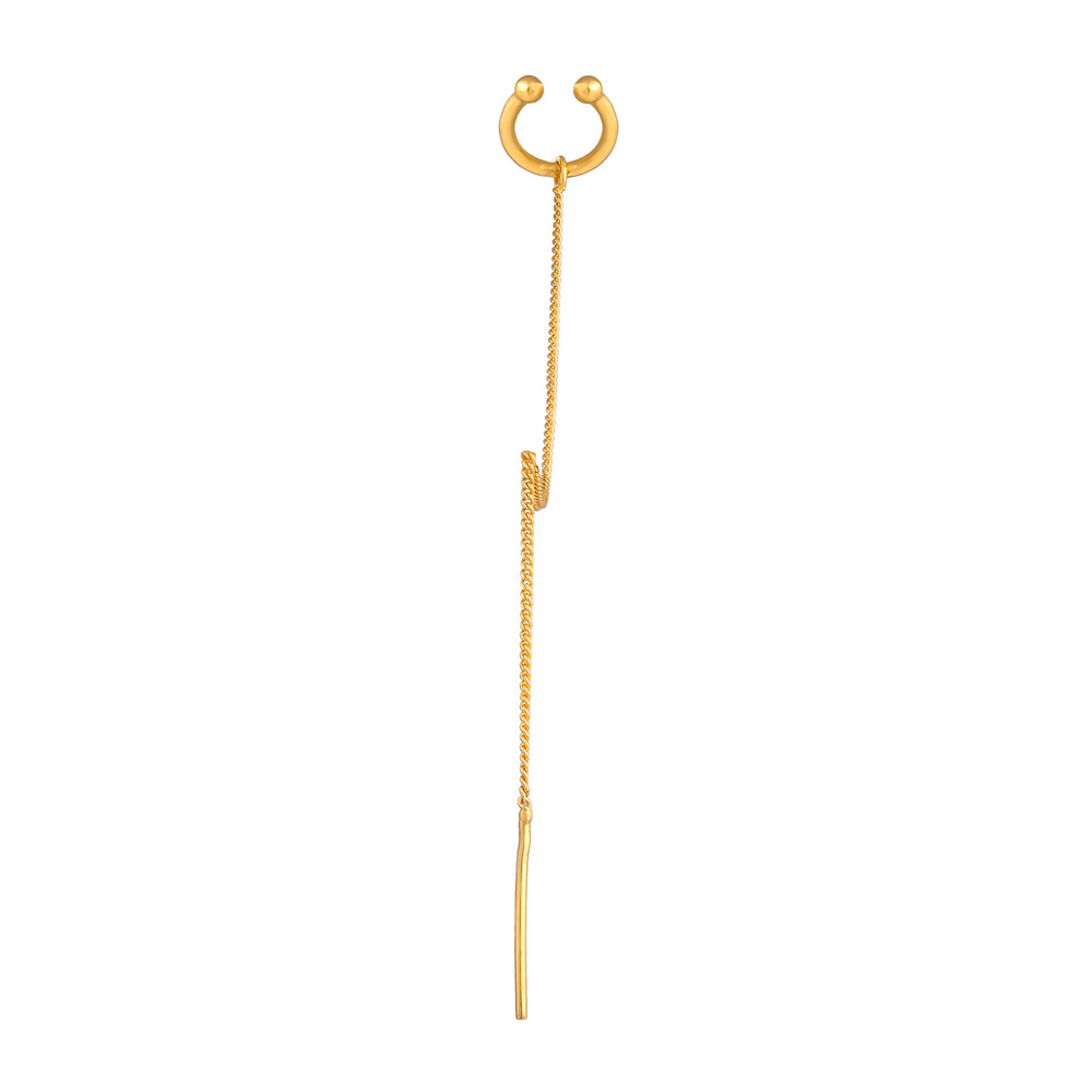 Elli Elli Boucles d'Oreilles Collier à tirette Earcuff d'oreilles pour dames, d'un sty Boucles d'oreilles
