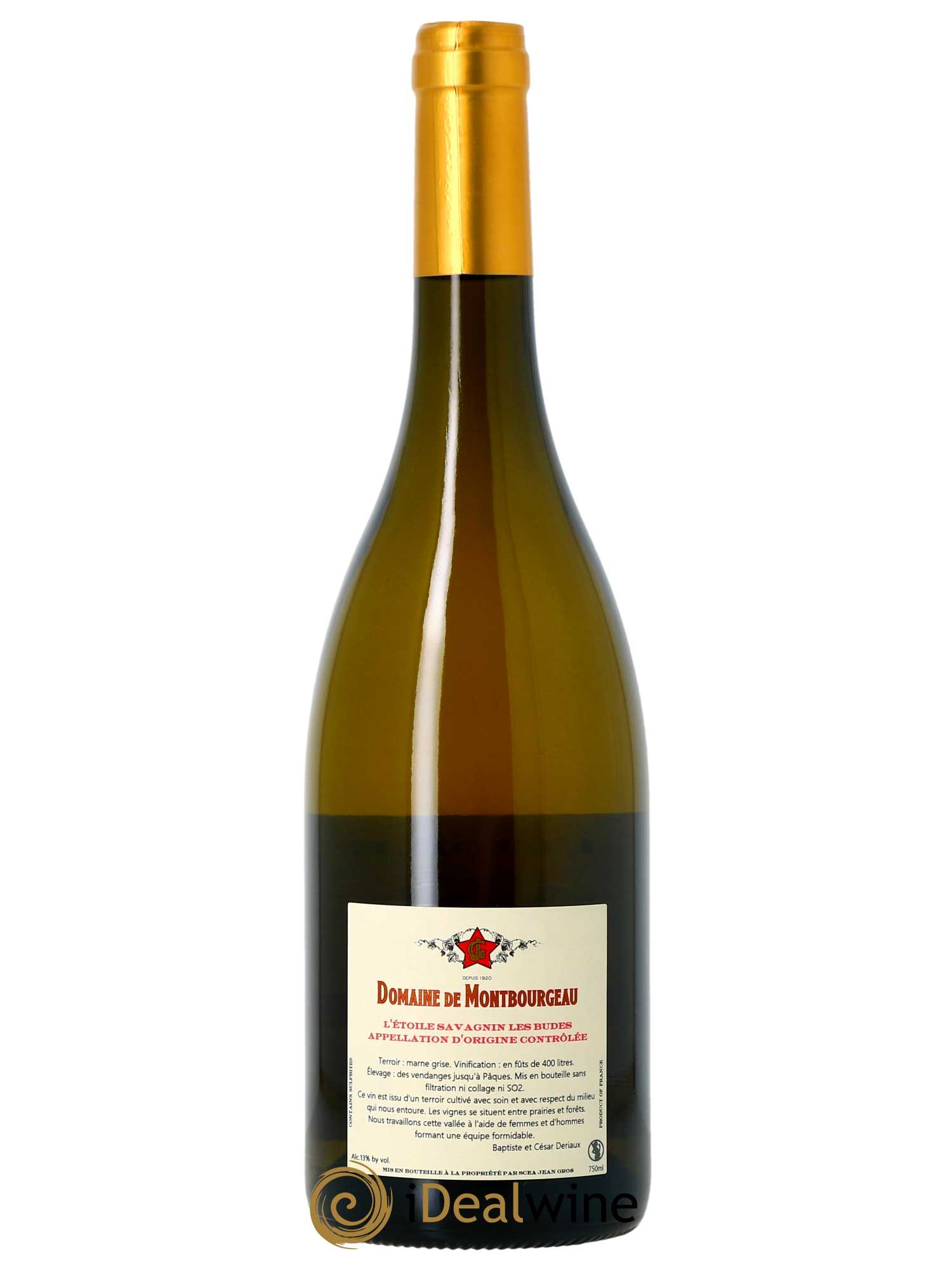 L'Etoile Savagnin Les Budes Domaine de Montbourgeau  2021 - Lot de 1 Bouteille